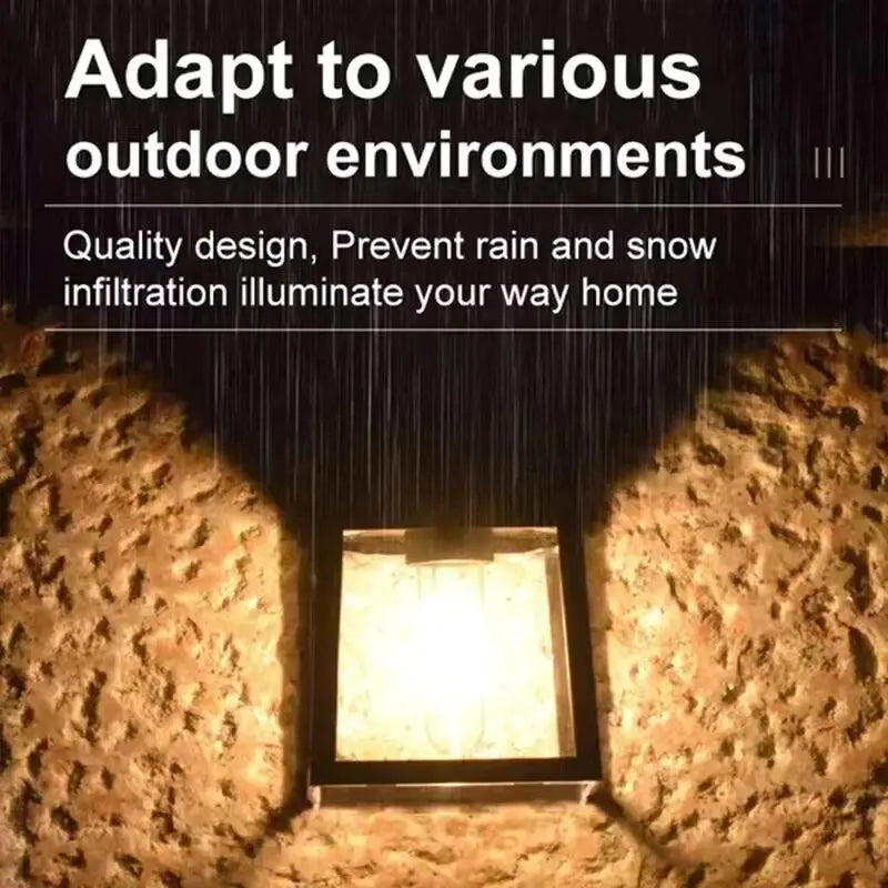 Solar Motion Sensor LED Wall Light – Waterproof Outdoor Lamp